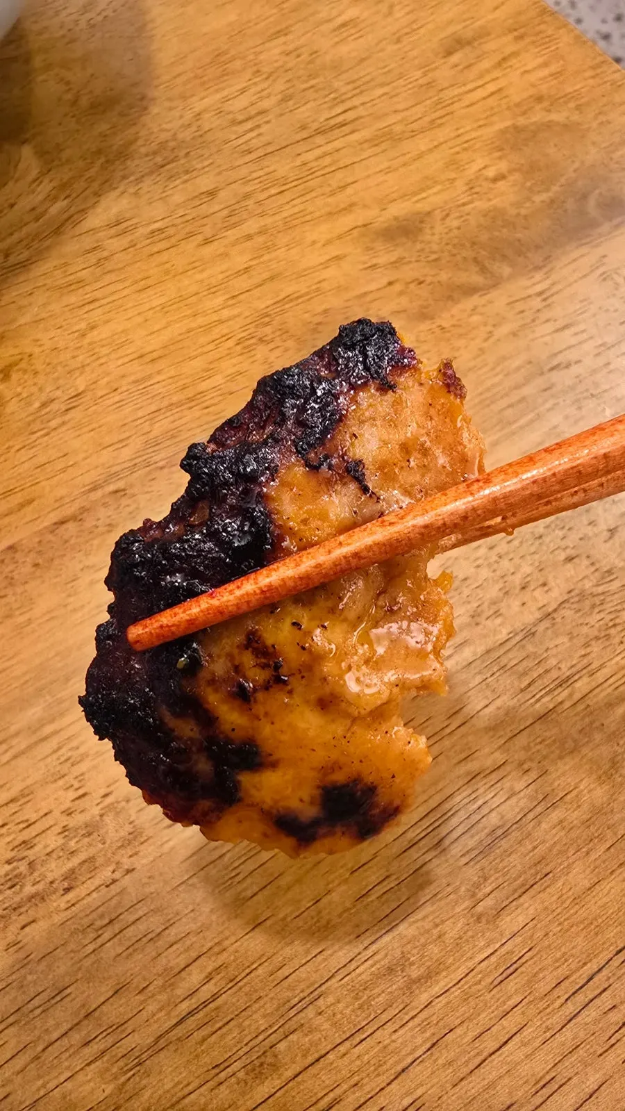 Close-up of finely minced, grilled Cheongsong-style chicken bulgogi