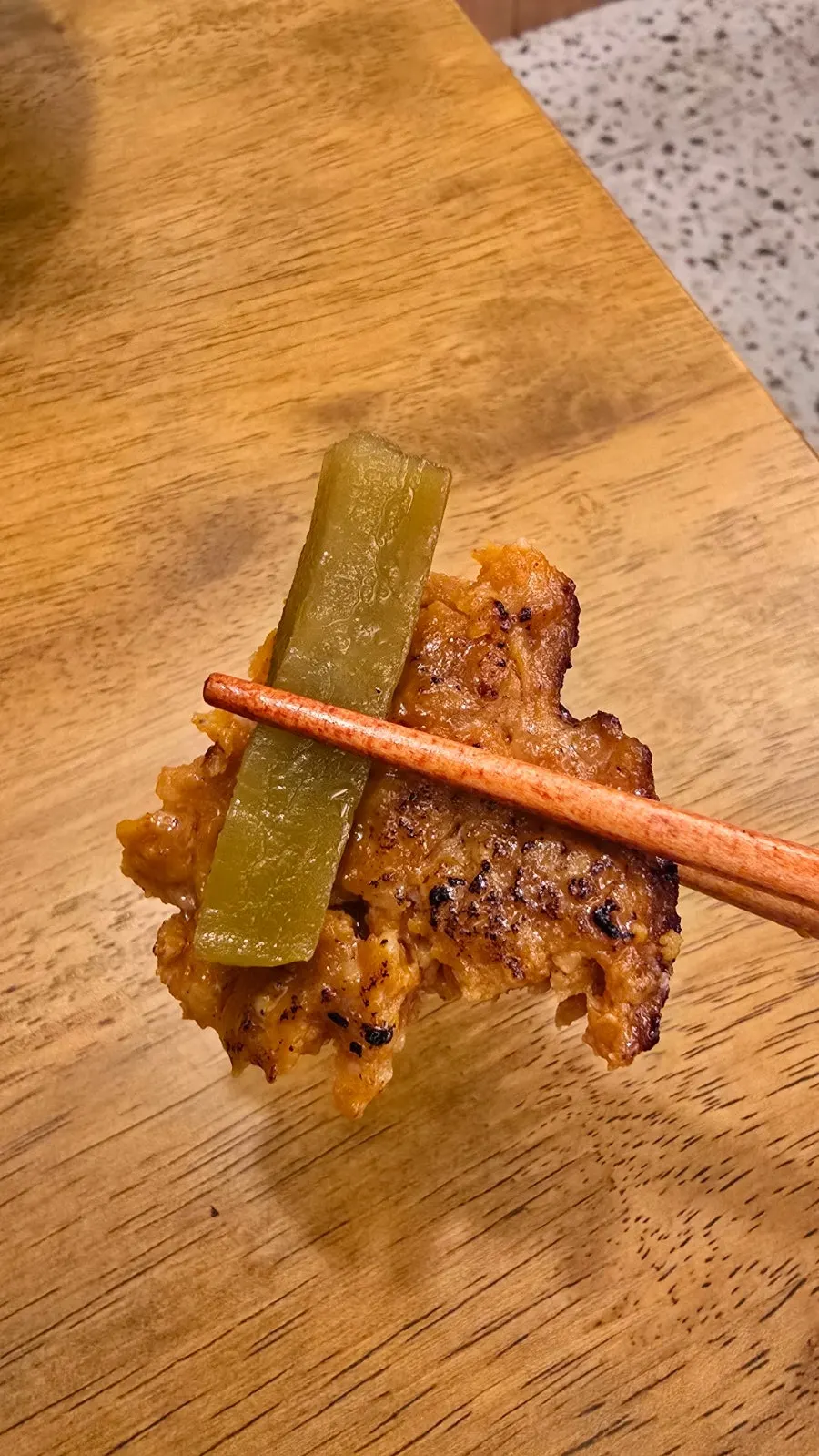 Chicken bulgogi eaten together with rice