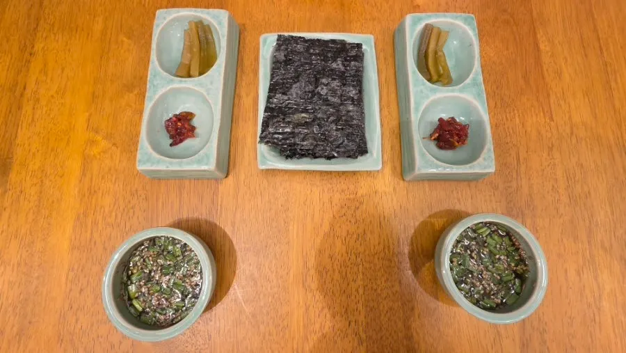 Menu lineup listing mackerel gondre rice and rice bowl dishes
