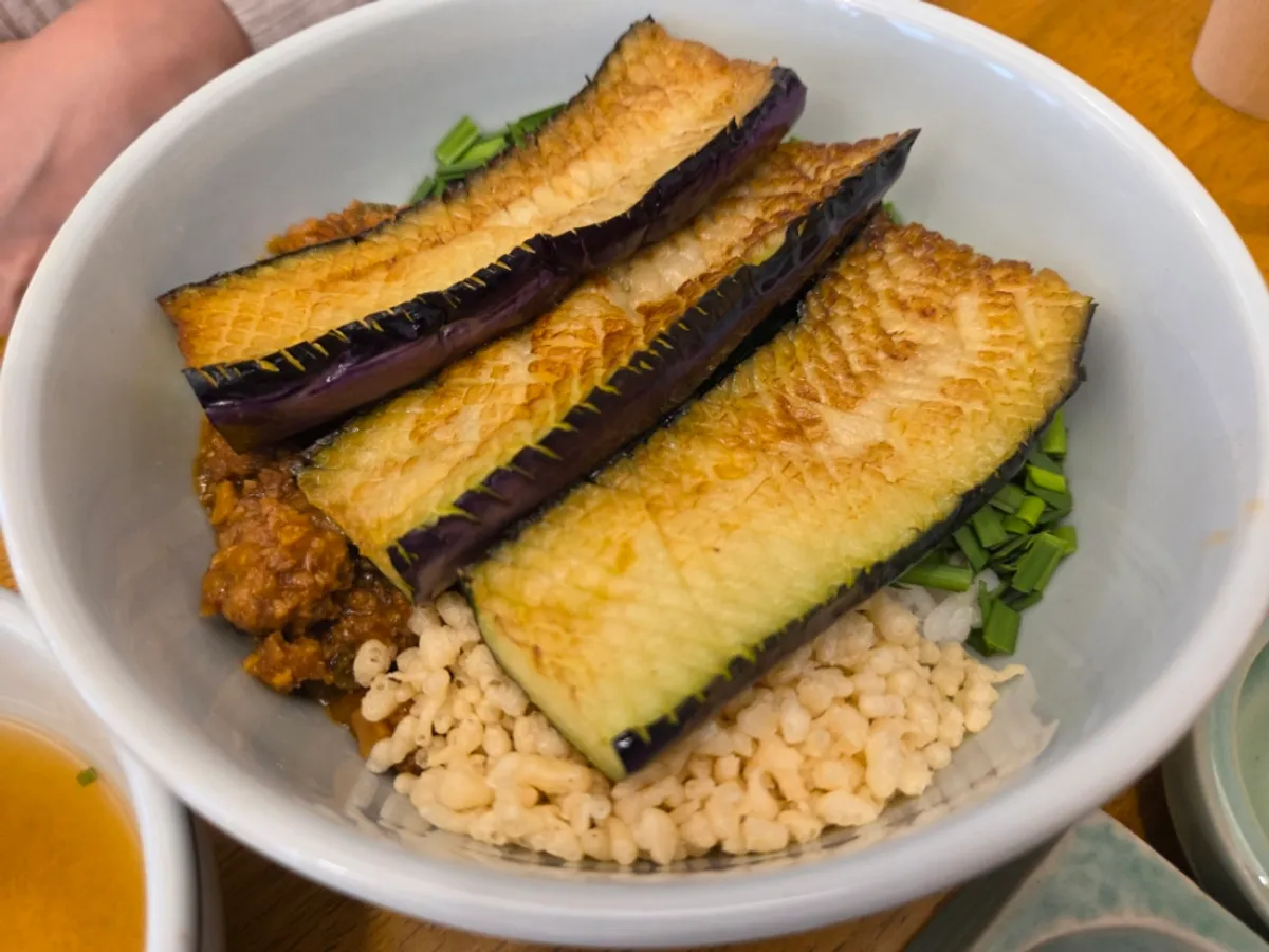 Eggplant doenjang rice at Hyangtaek Seongseo Keimyung University Branch