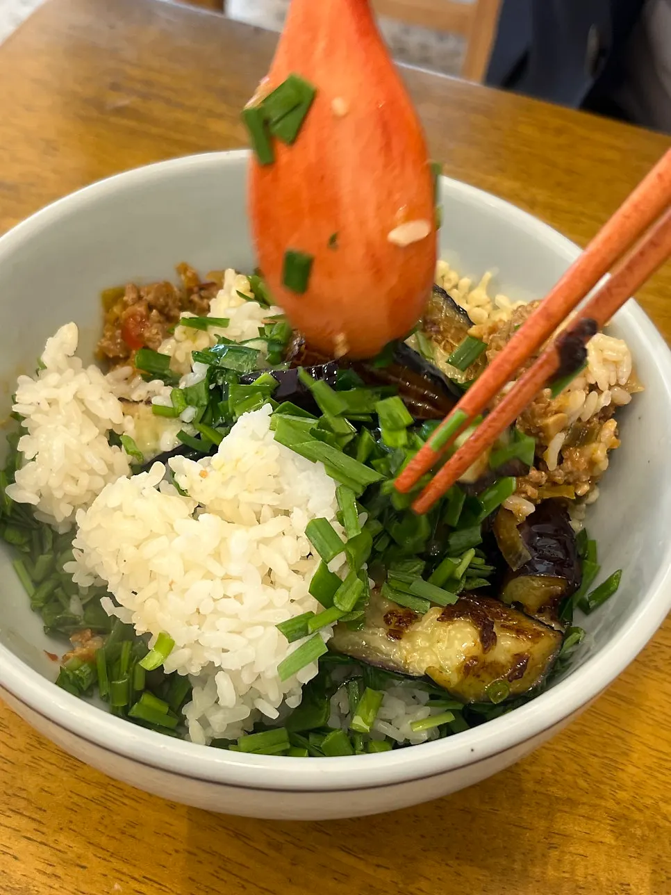 Close-up of grilled eggplant