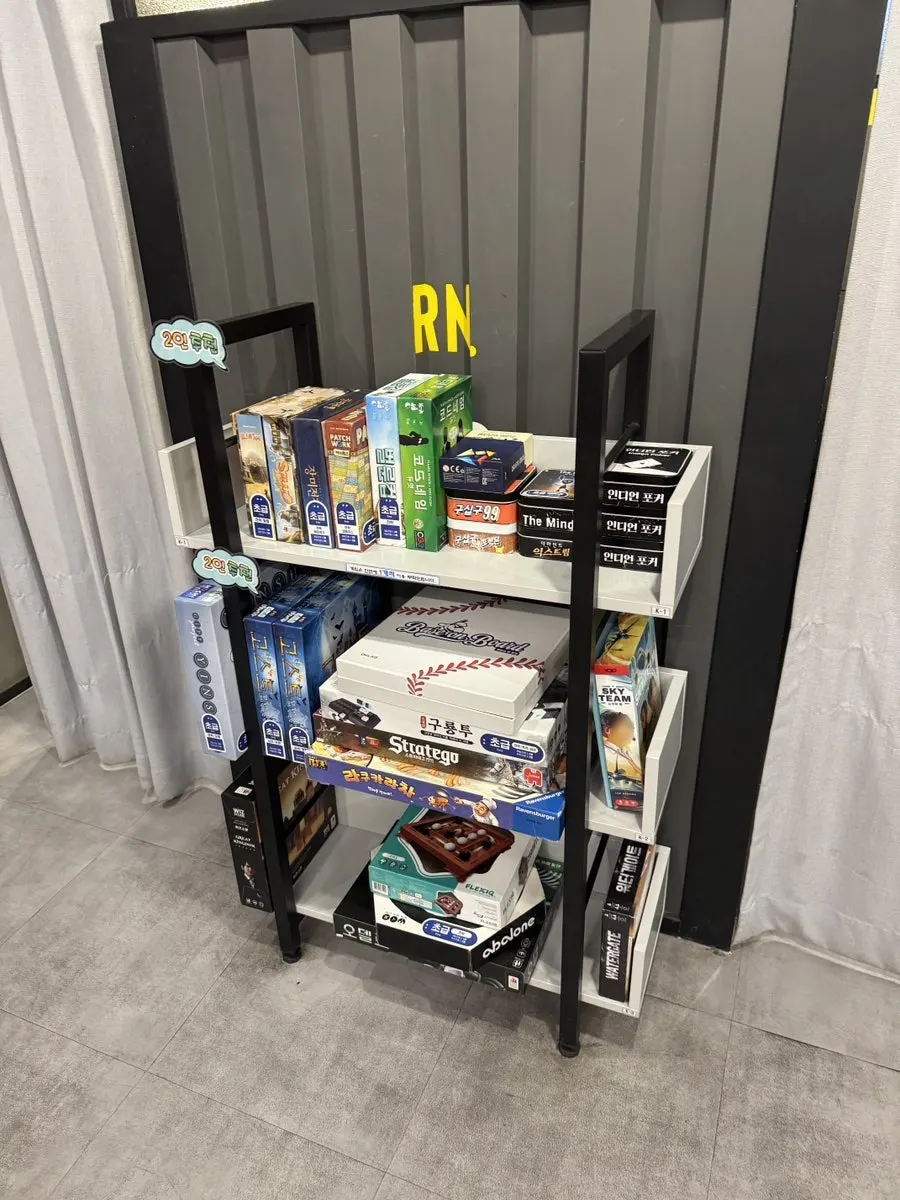 Space set up with Nintendo games