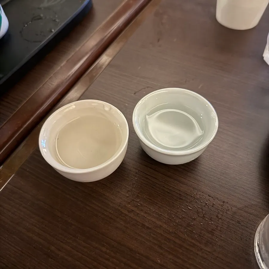A glass of Hyehwahwa's in-house daily welcome drink