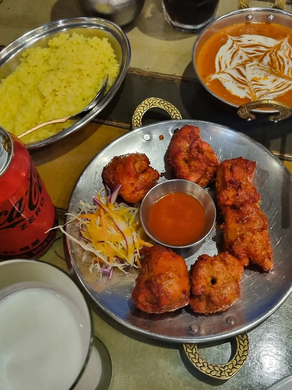 Butter chicken curry ordered mild spicy