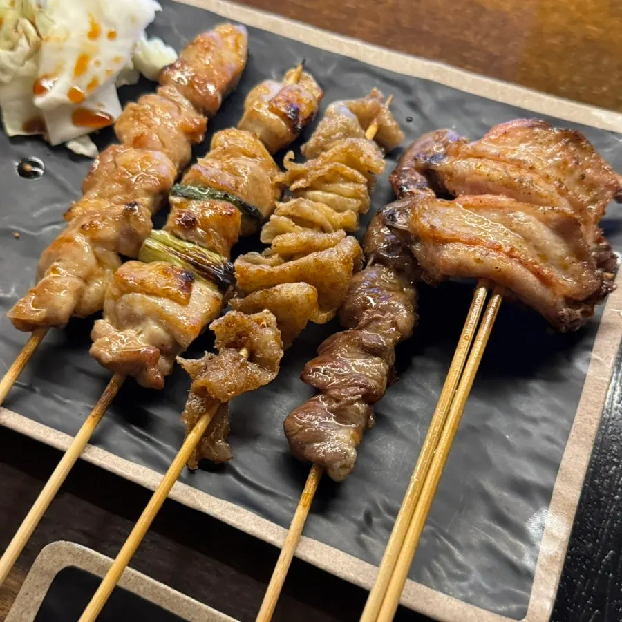 Oden tray served with warm broth