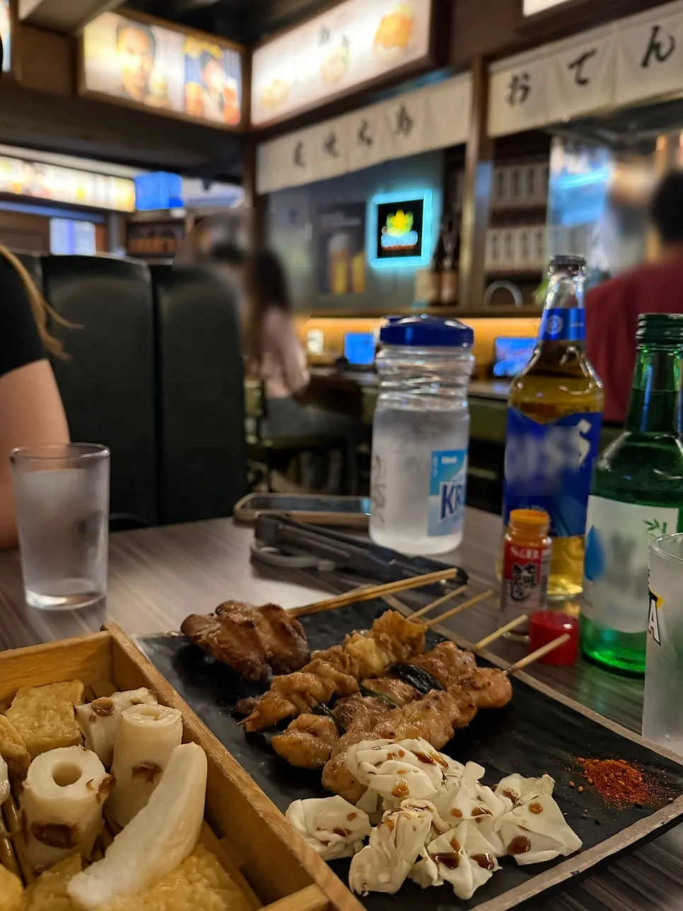 숯불 야키토리 꼬치 5종 클로즈업