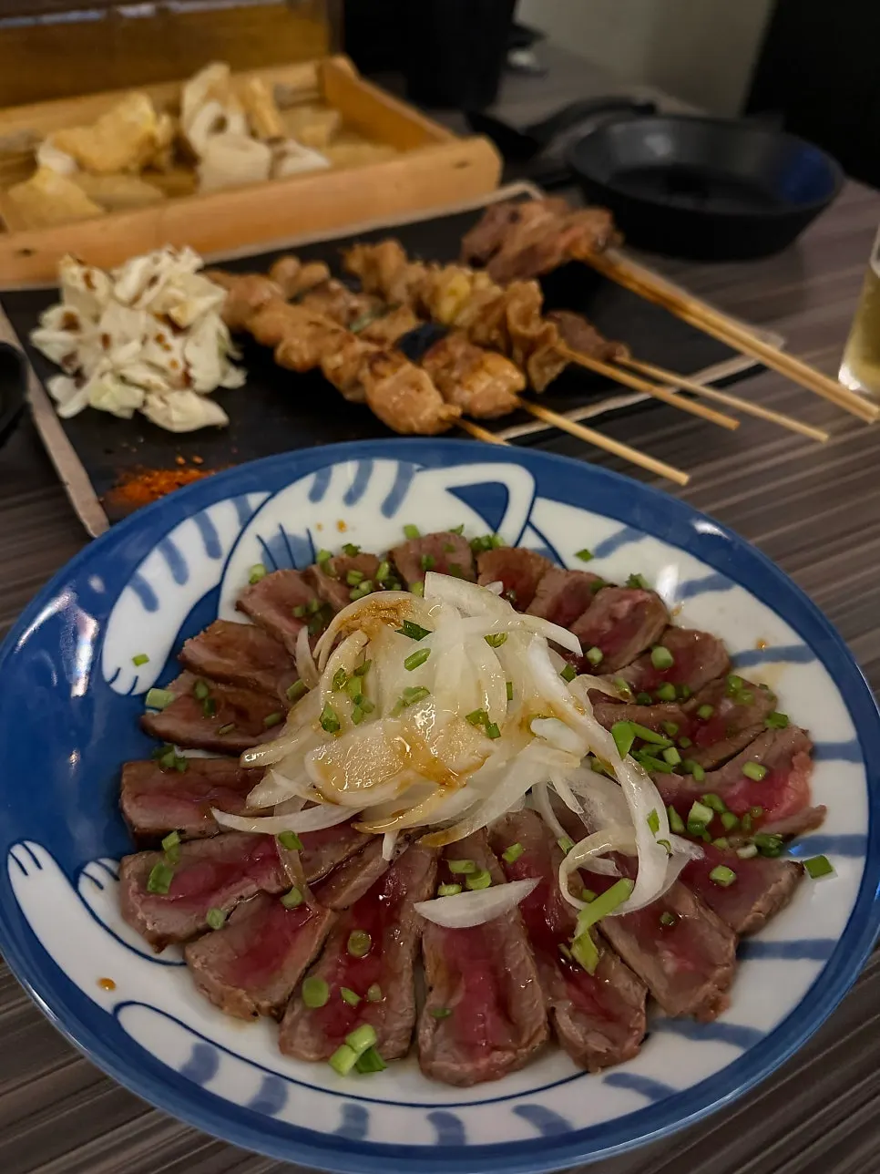 하나마토 와규타다끼 한 접시