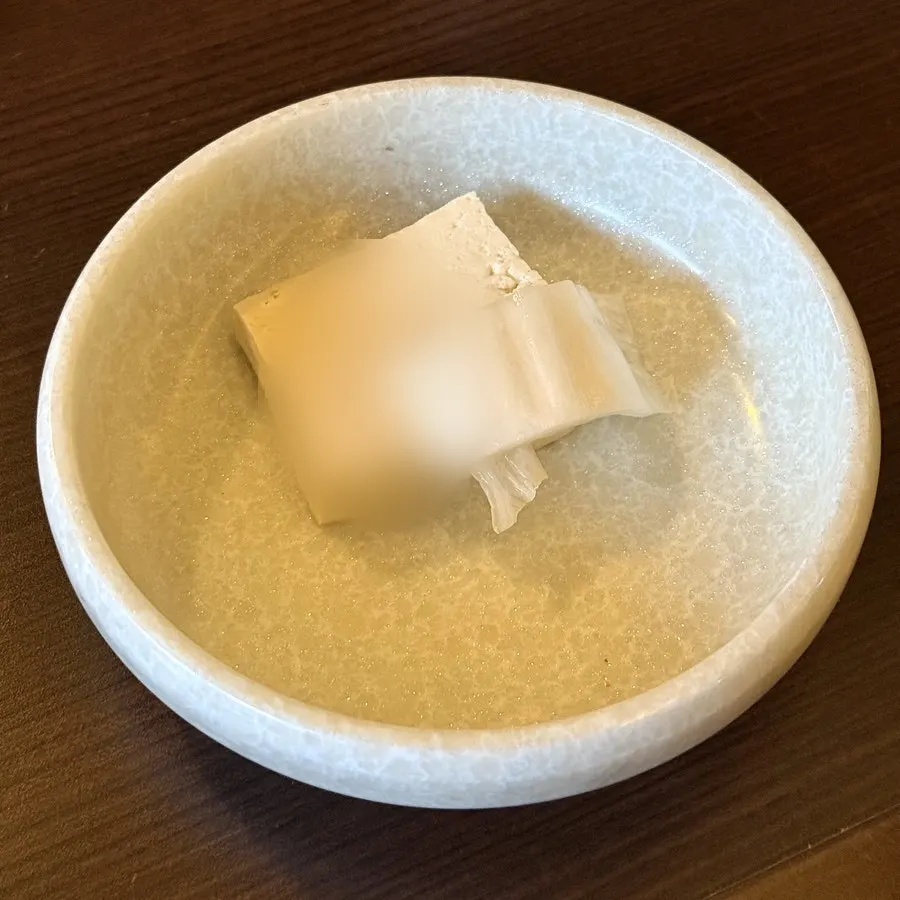 Plate of light, clean-tasting tofu side dish