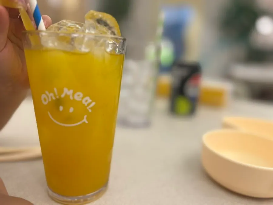 Orange juice and cola