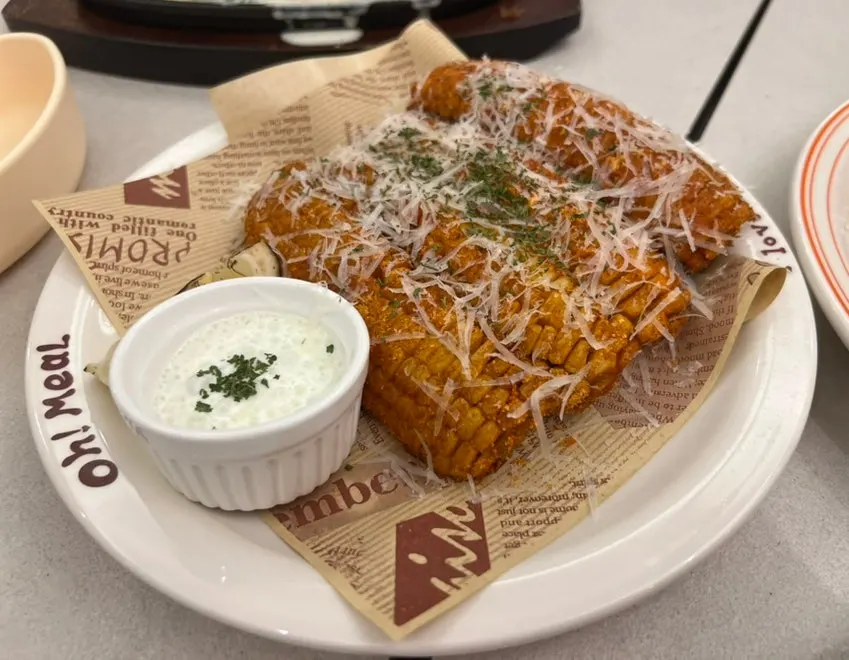 Crunchy fried corn menu item