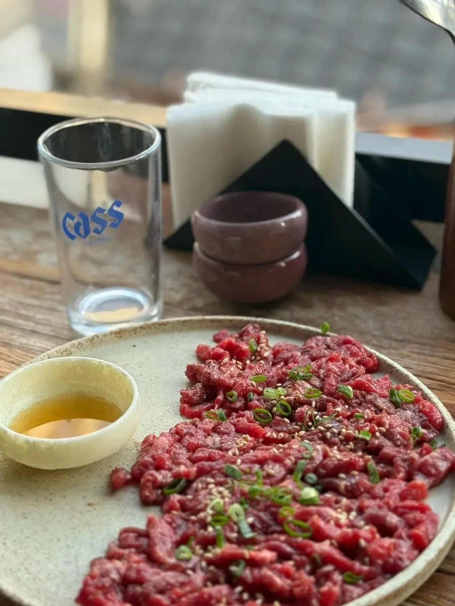 Hyehwahwa's two-plus grade Korean beef yukhoe half plate