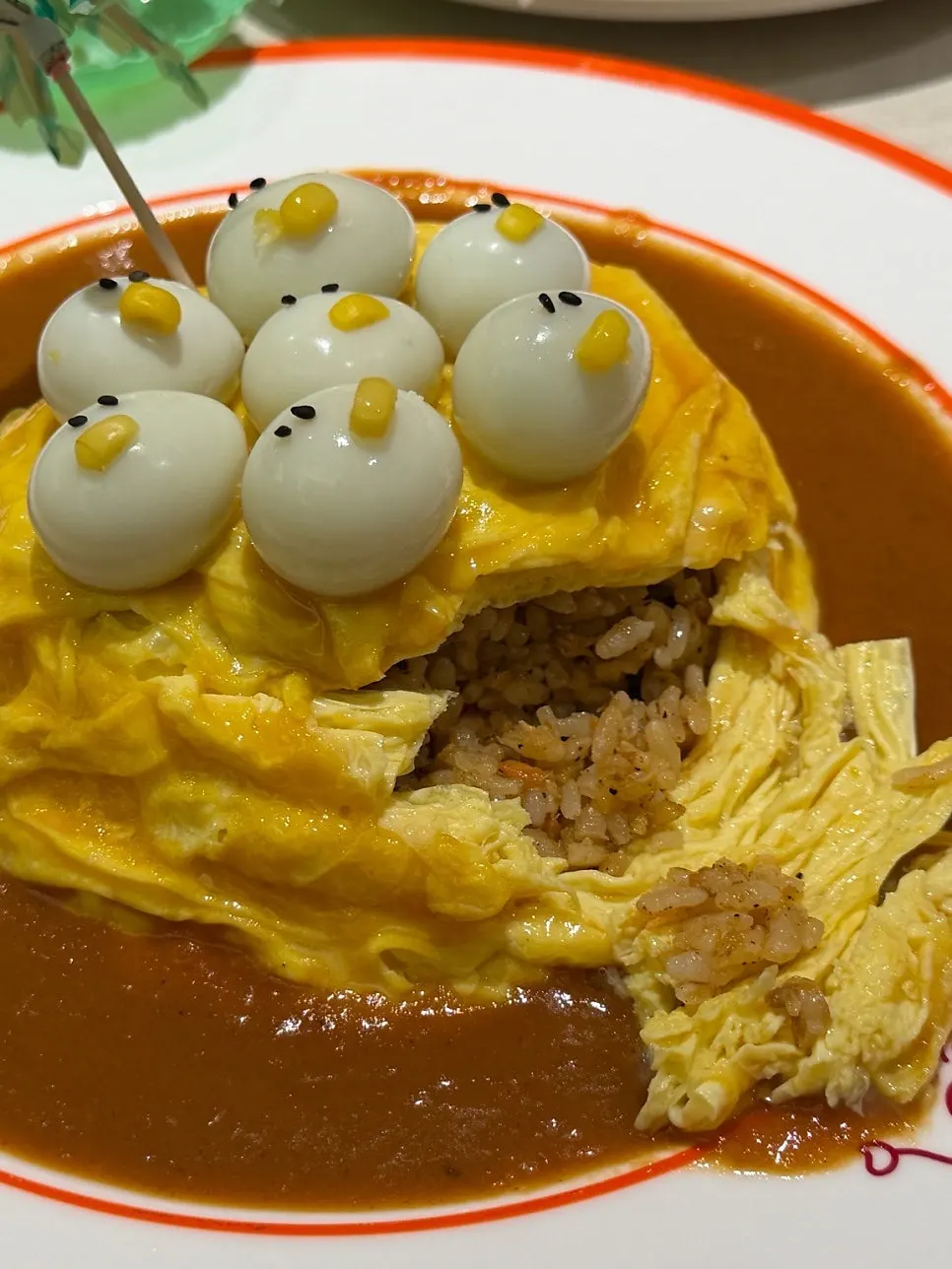 2인 세트로 주문한 양식 메뉴