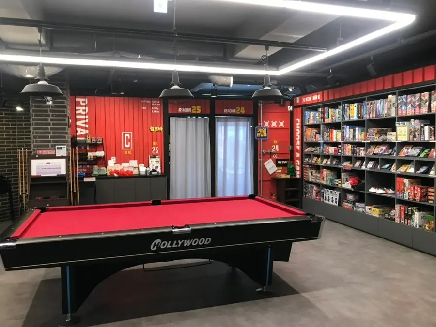 Whack-a-mole game by the counter