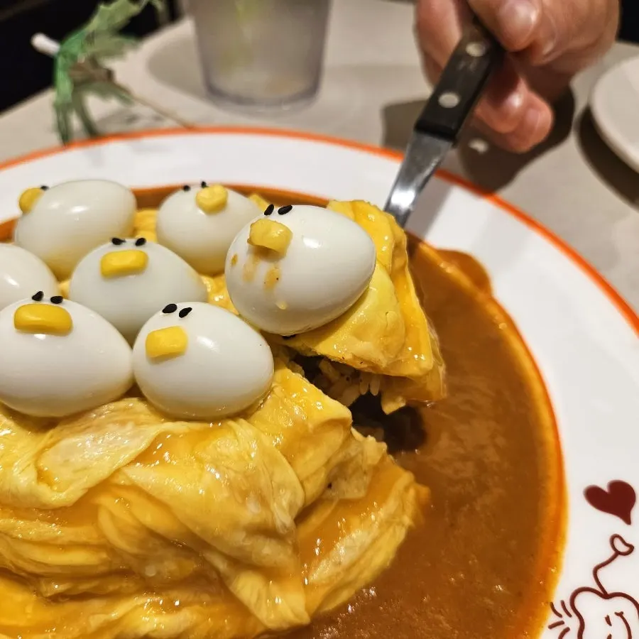 Duck toy that came with the omurice