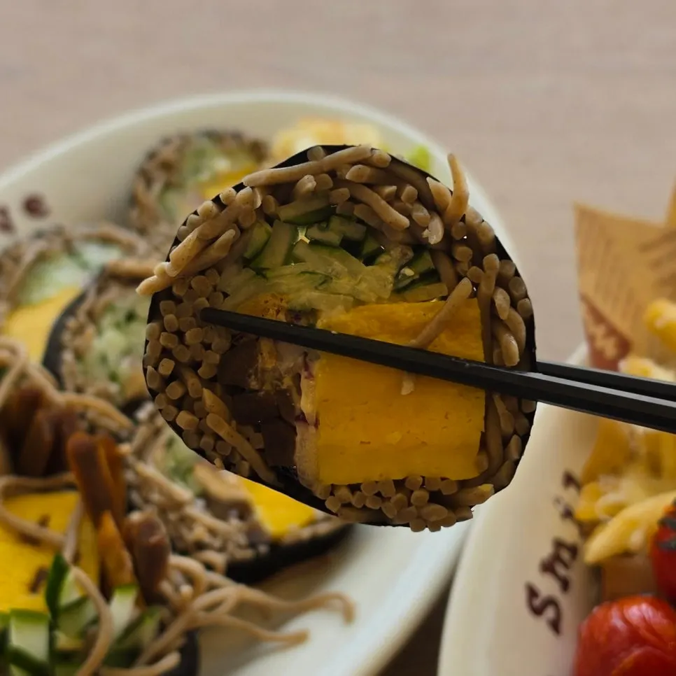End piece of buckwheat gimbap