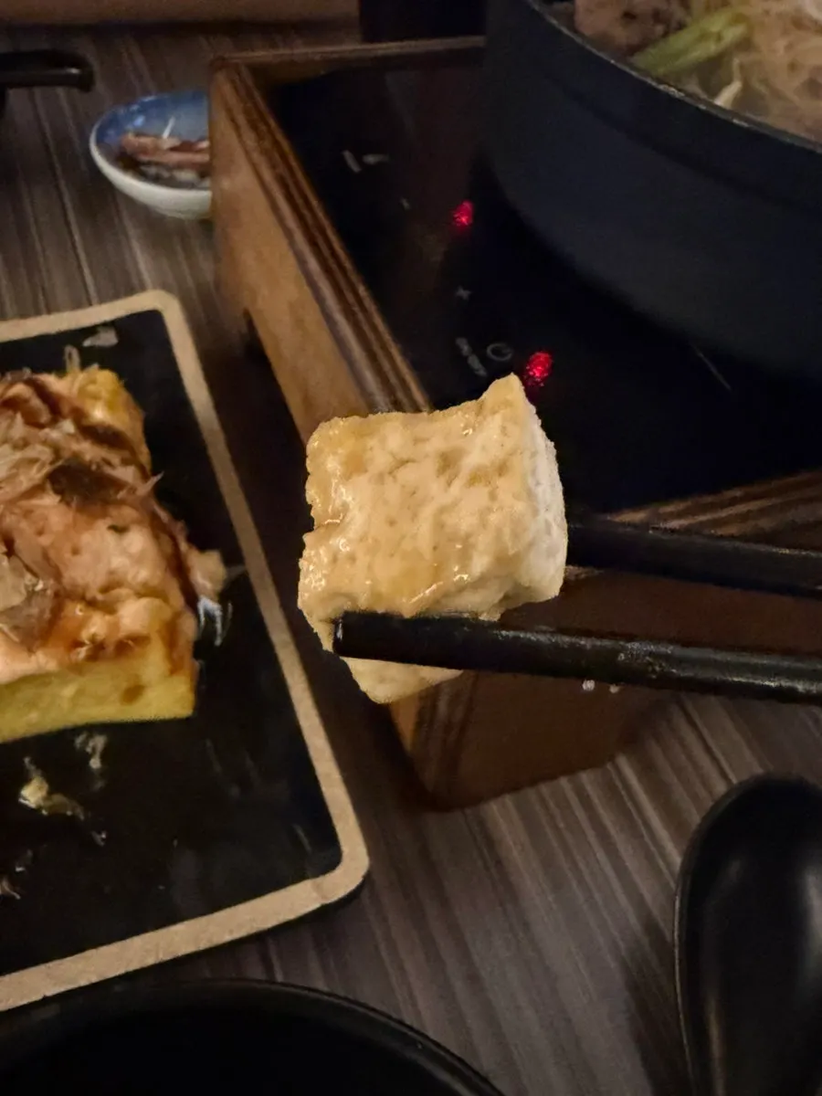 Plate of fluffy pollock roe omelet