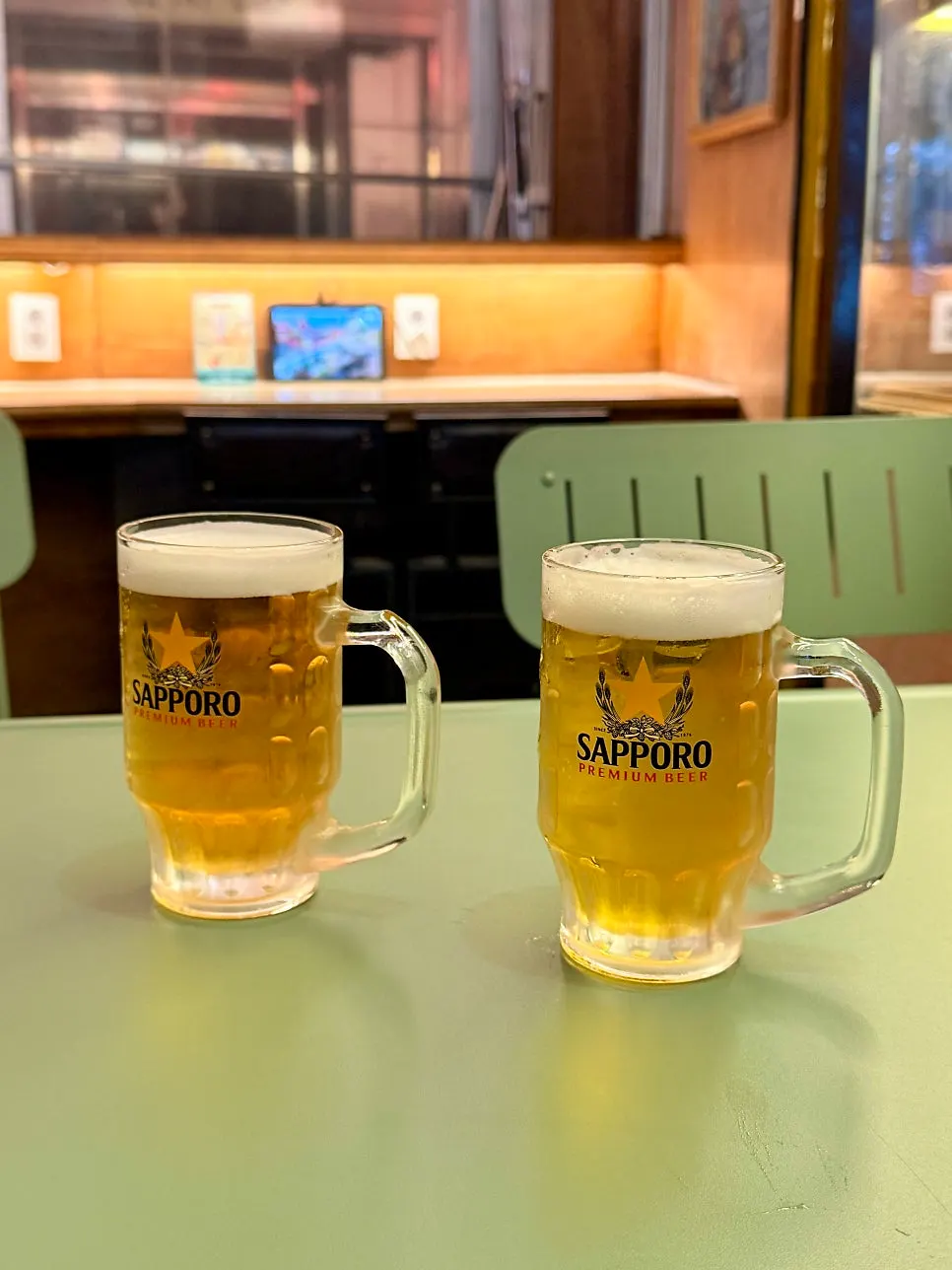 Table-order system at an outdoor table