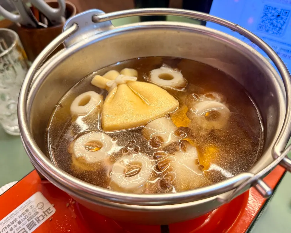 Fried tofu pouch oden with rice cake inside