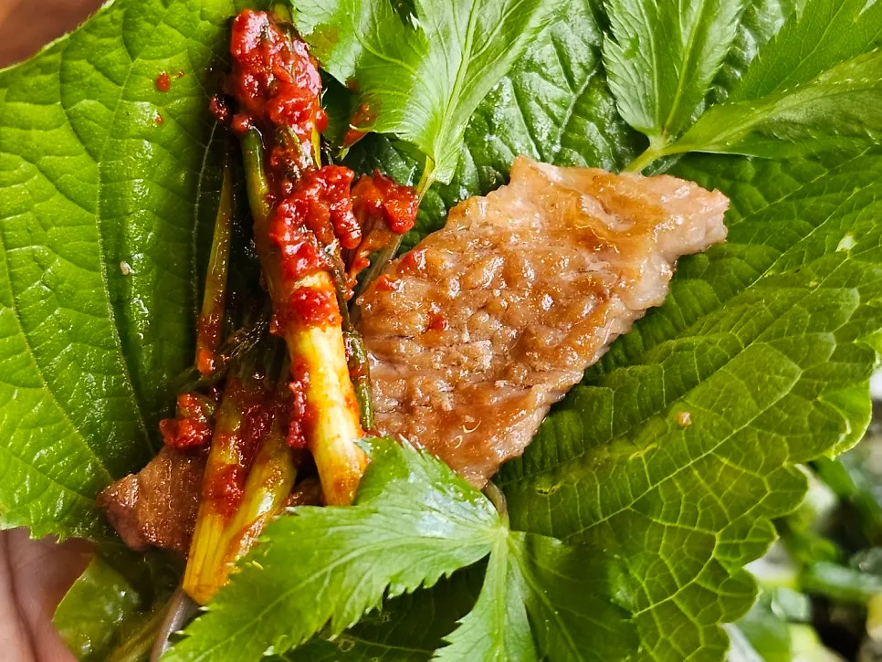 Nutty marinated rib table spread