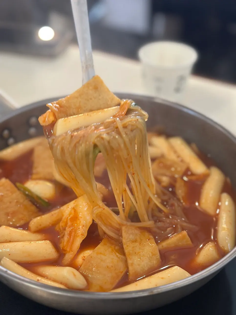 Finished medium-spice instant tteokbokki