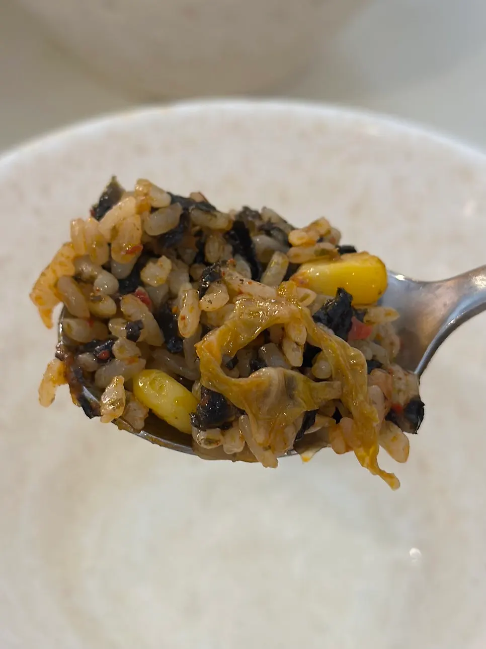 Fried rice stir-fried to finish the meal