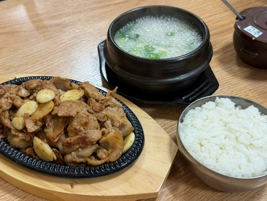 협재온뚝배기 제주흑돼지 불고기 한 접시