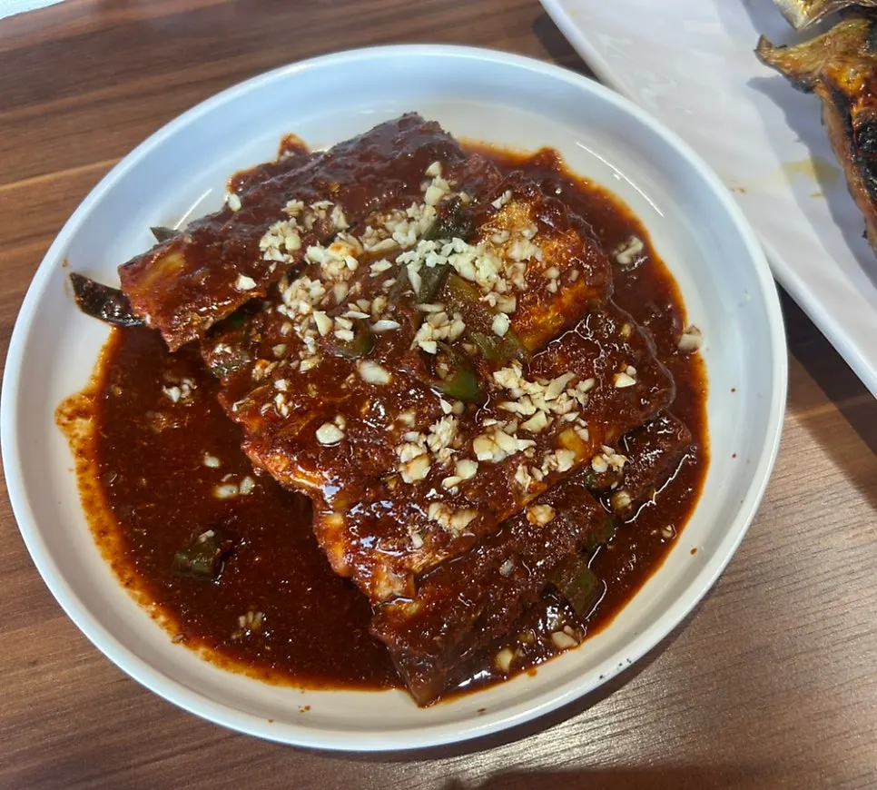 협재해수욕장 앞 온정조림 갈치조림 상차림