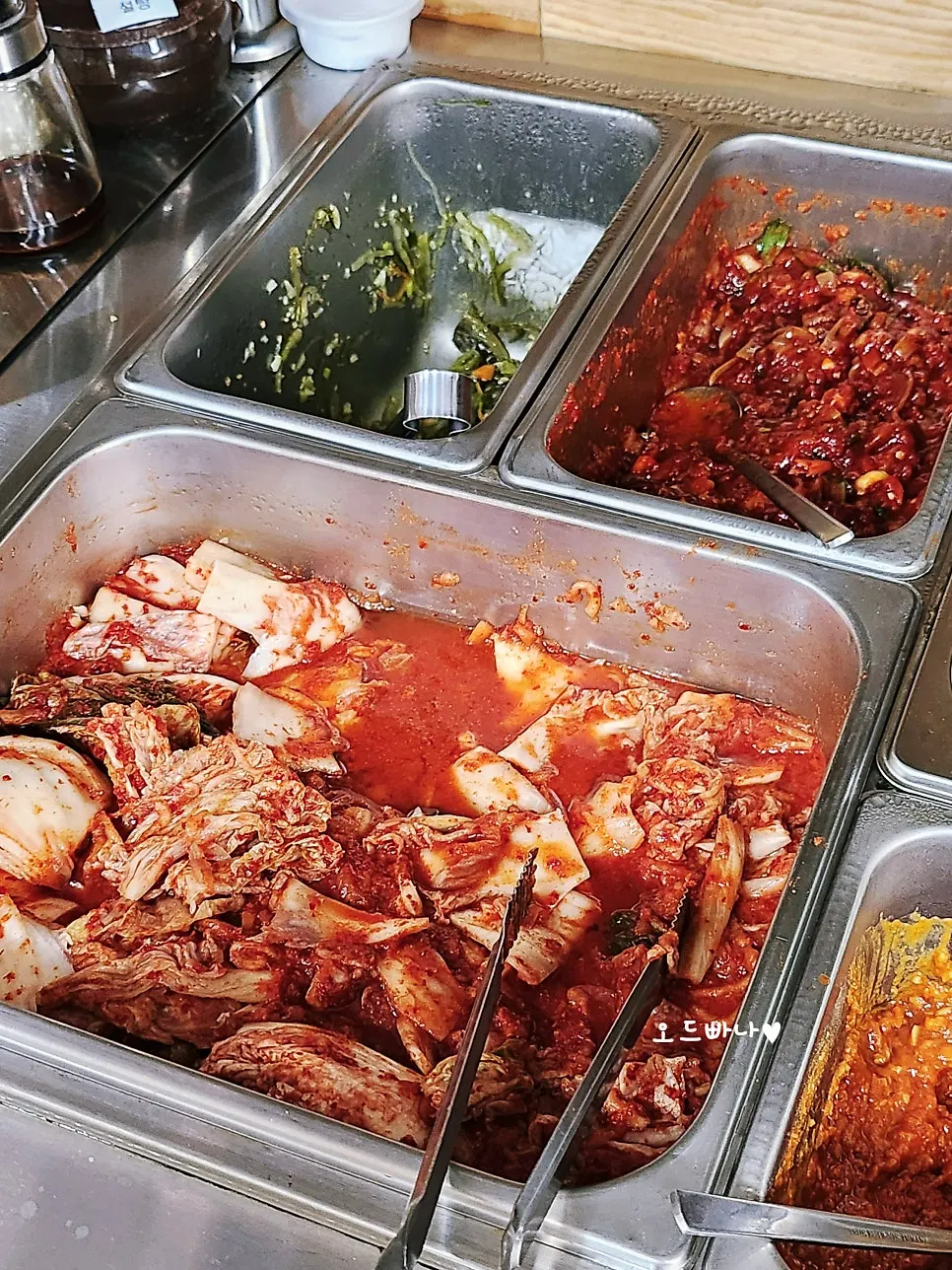Side dishes set on the table