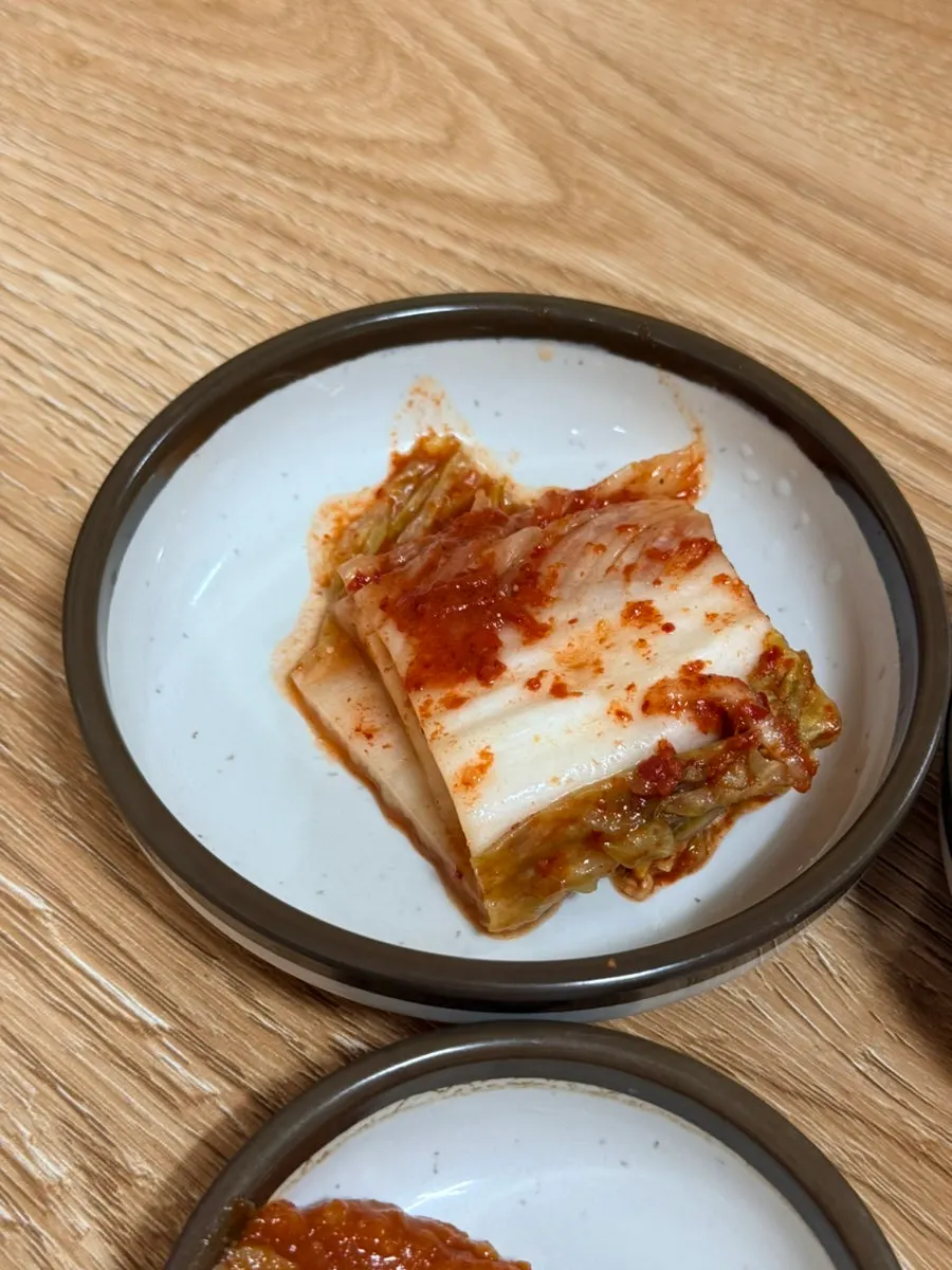 Side dishes served with breakfast at Hyeopjae On Ttukbaegi