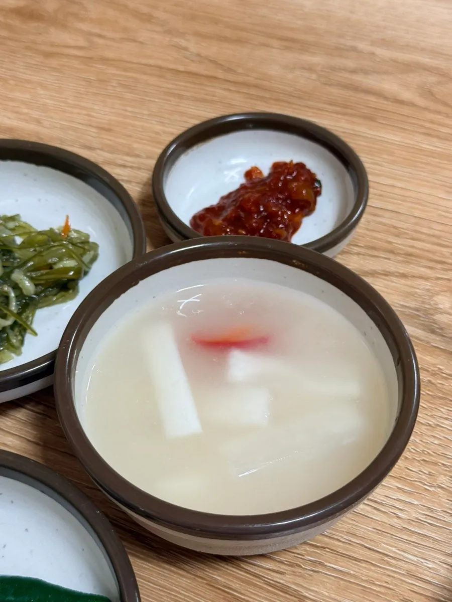 Basic side dishes set with the meal