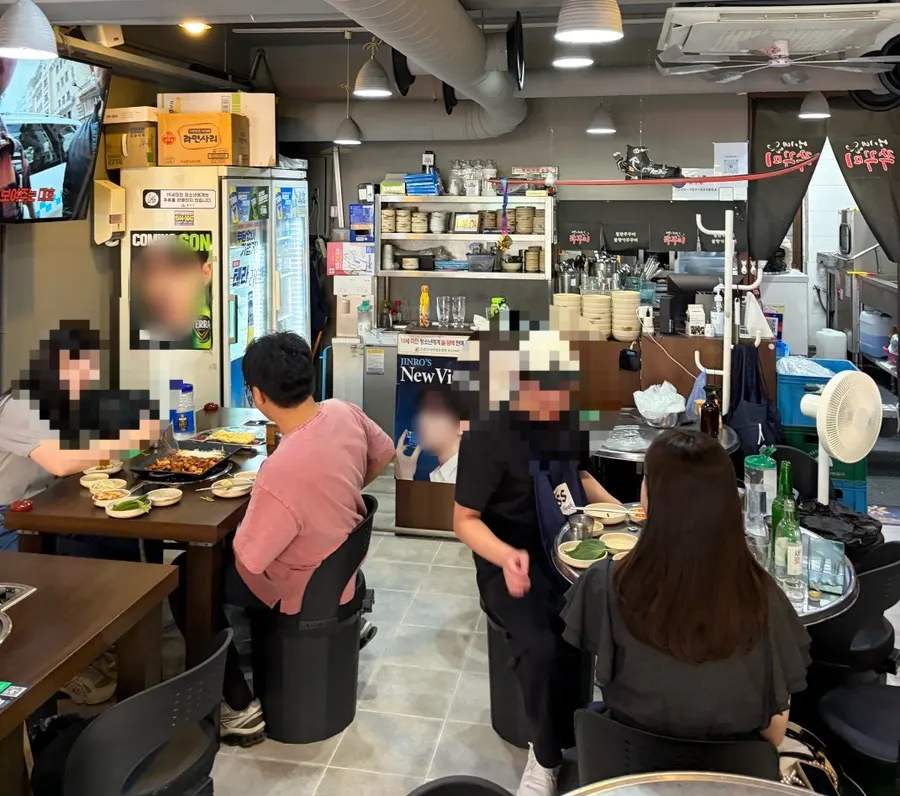 찌갠쭈꾸미 용산용문시장점 메뉴판