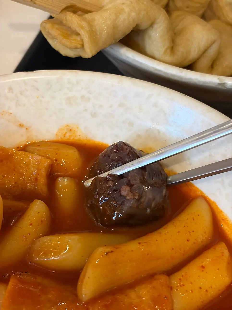 Chewy sundae served with liver