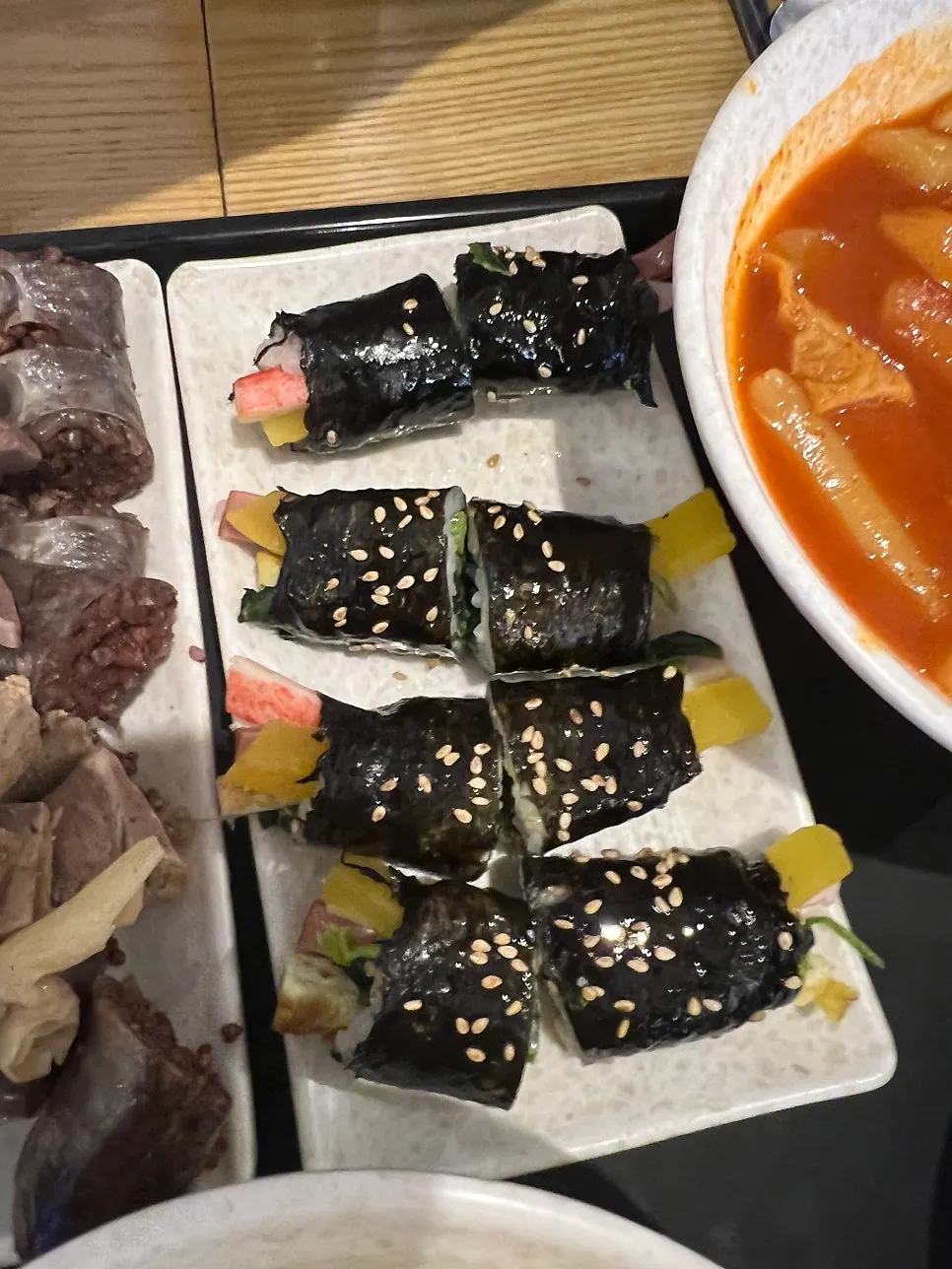 식사를 마친 현선이네 용산본점 테이블