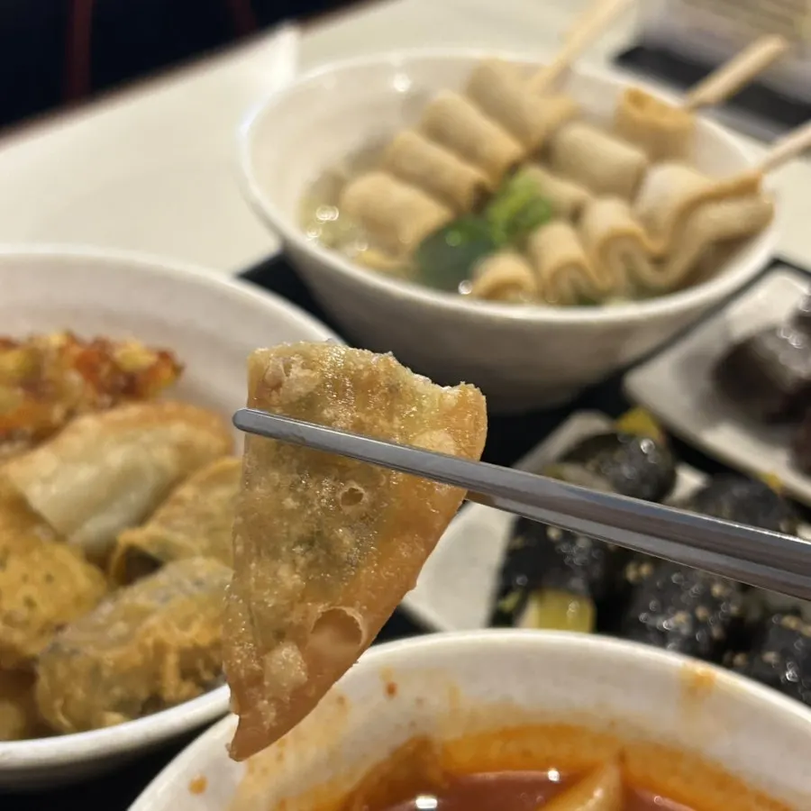 Tteokbokki paired with mini gimbap