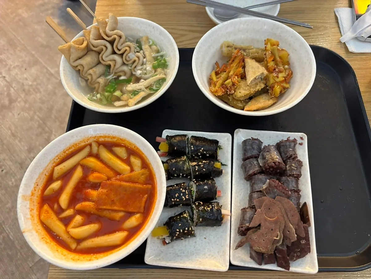 Medium-spice tteokbokki from the Hyeonseonine Combo Set