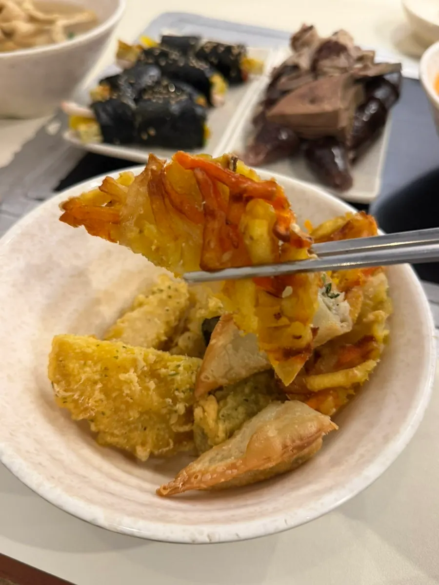 간과 내장이 섞여 나온 수제순대