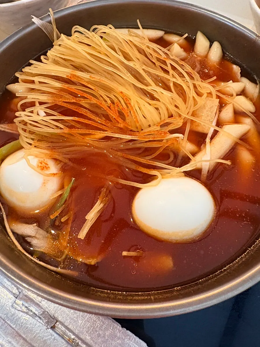 Instructions for adjusting the flame under the tteokbokki
