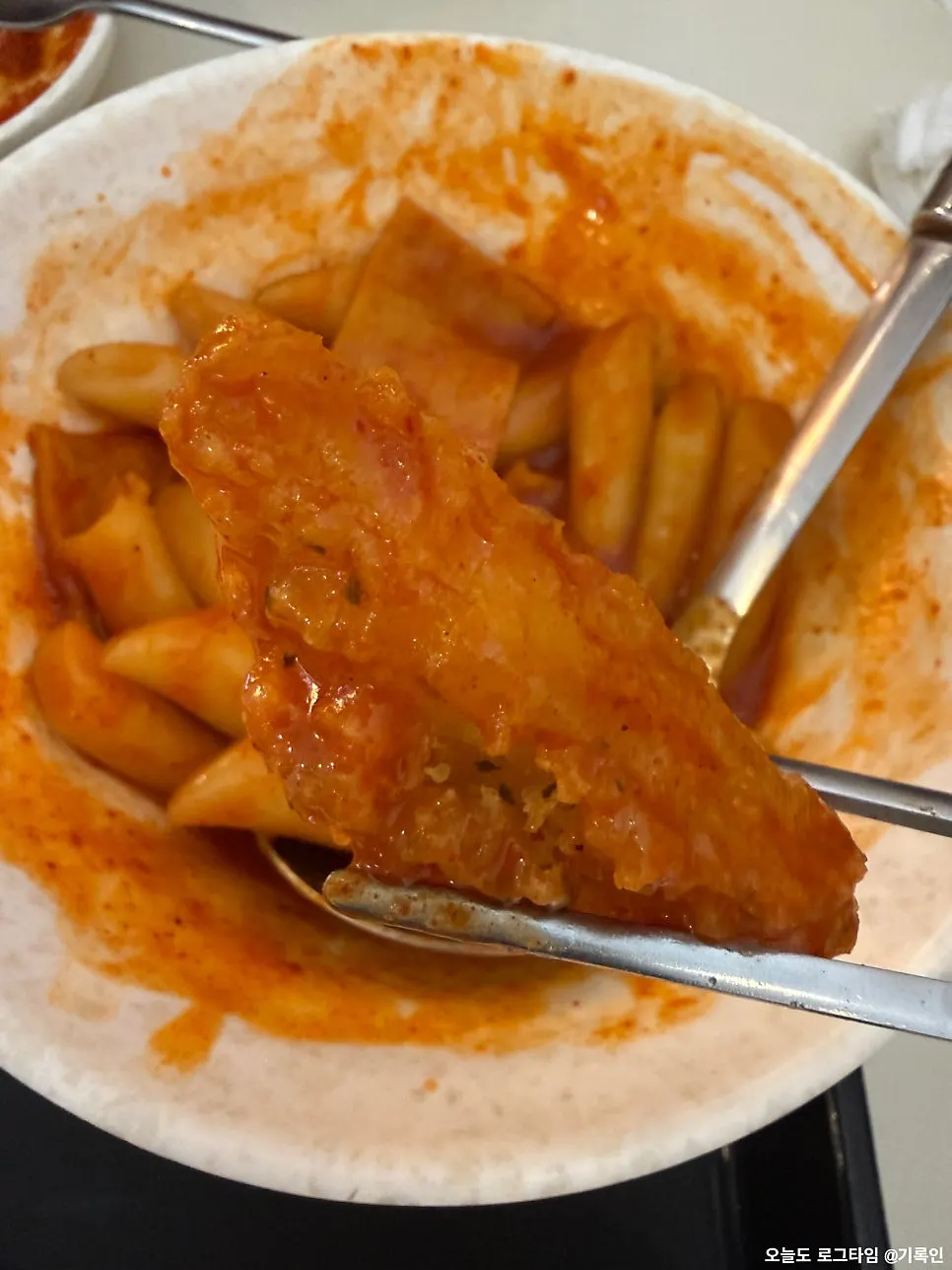 Close-up of the sweet potato fritter