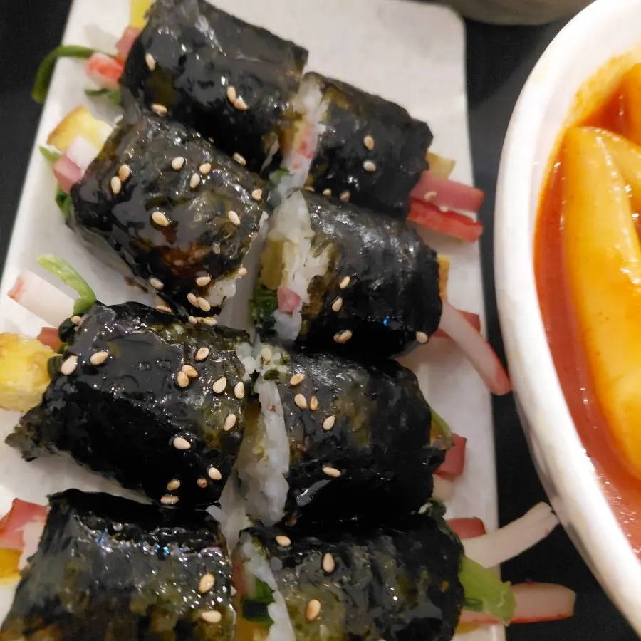 순대와 내장 접시