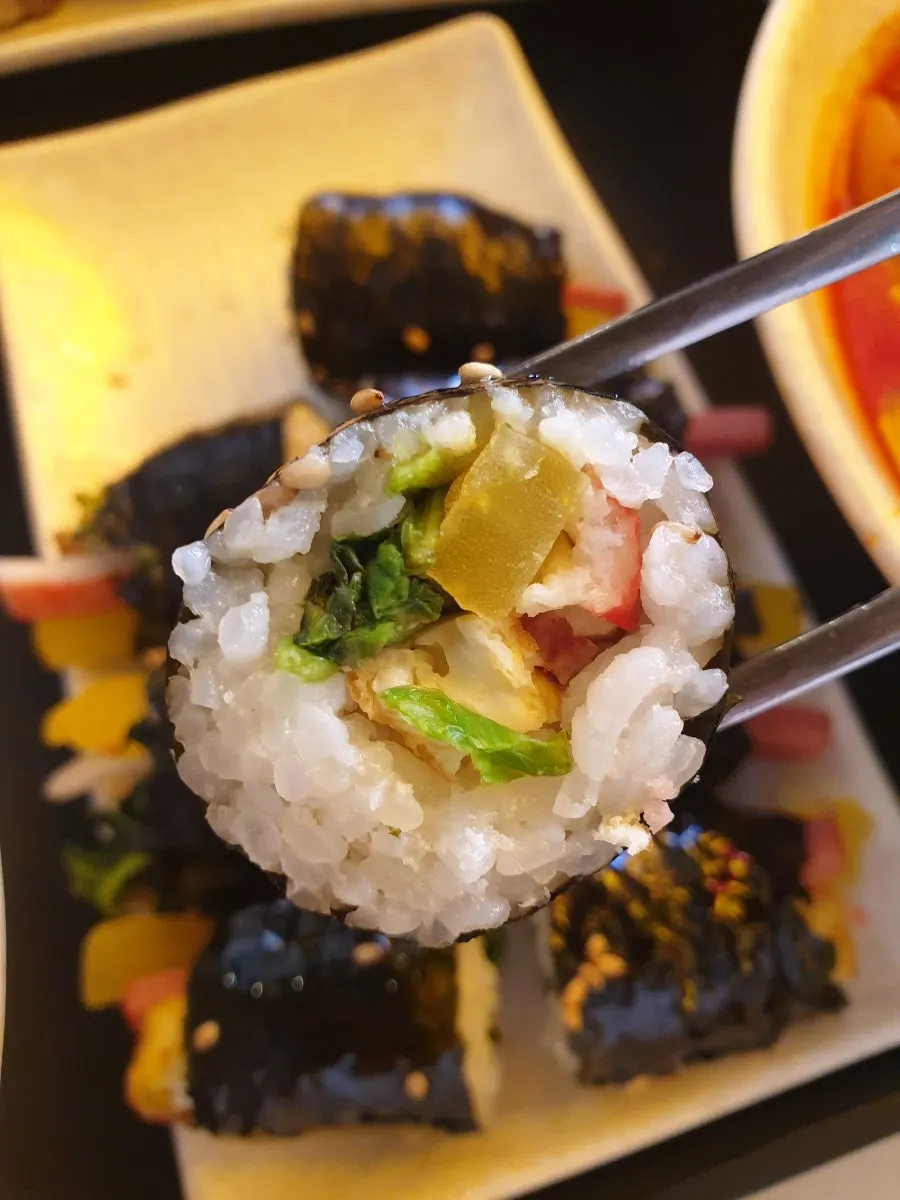 현선이 세트에 포함된 꼬마김밥