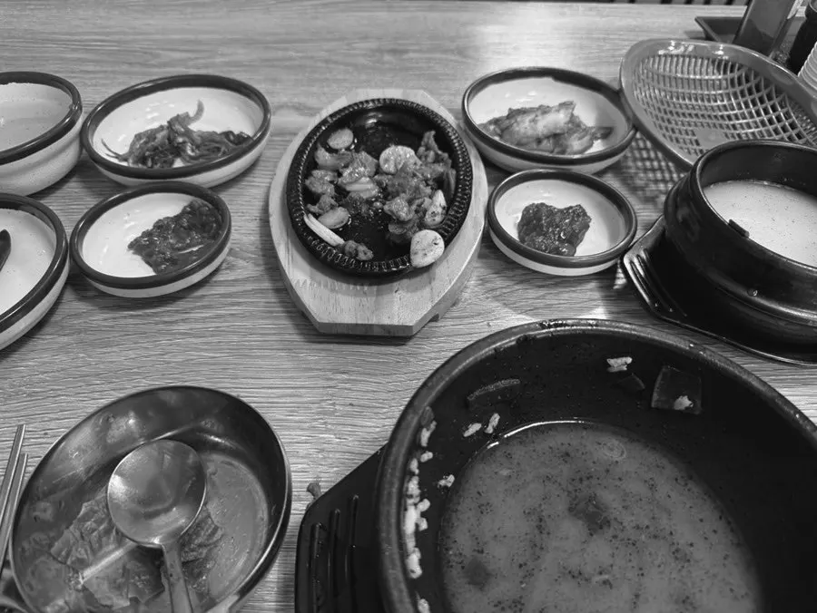 다 먹은 협재온뚝배기 한 상
