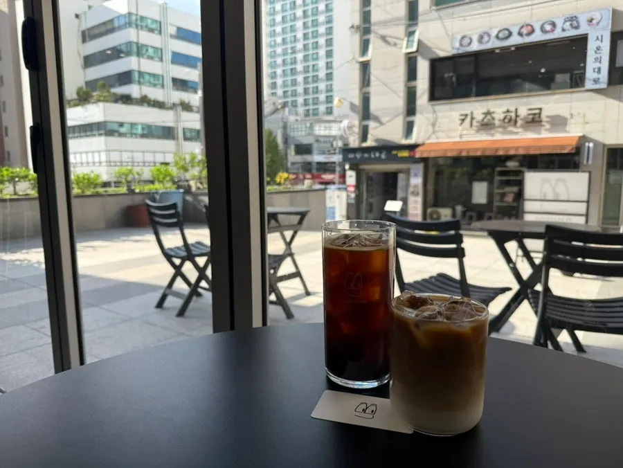 Clean iced Americano with no sourness