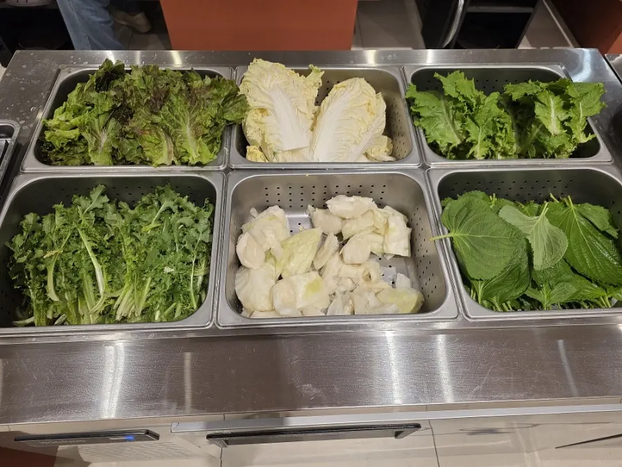 Korean barbecue meal order