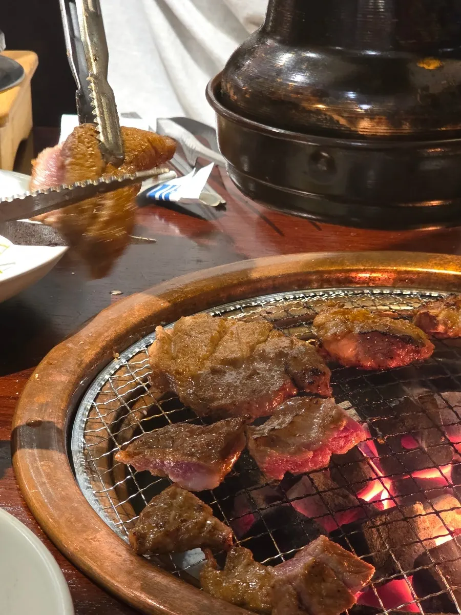 Three portions of marinated pork ribs and pork neck