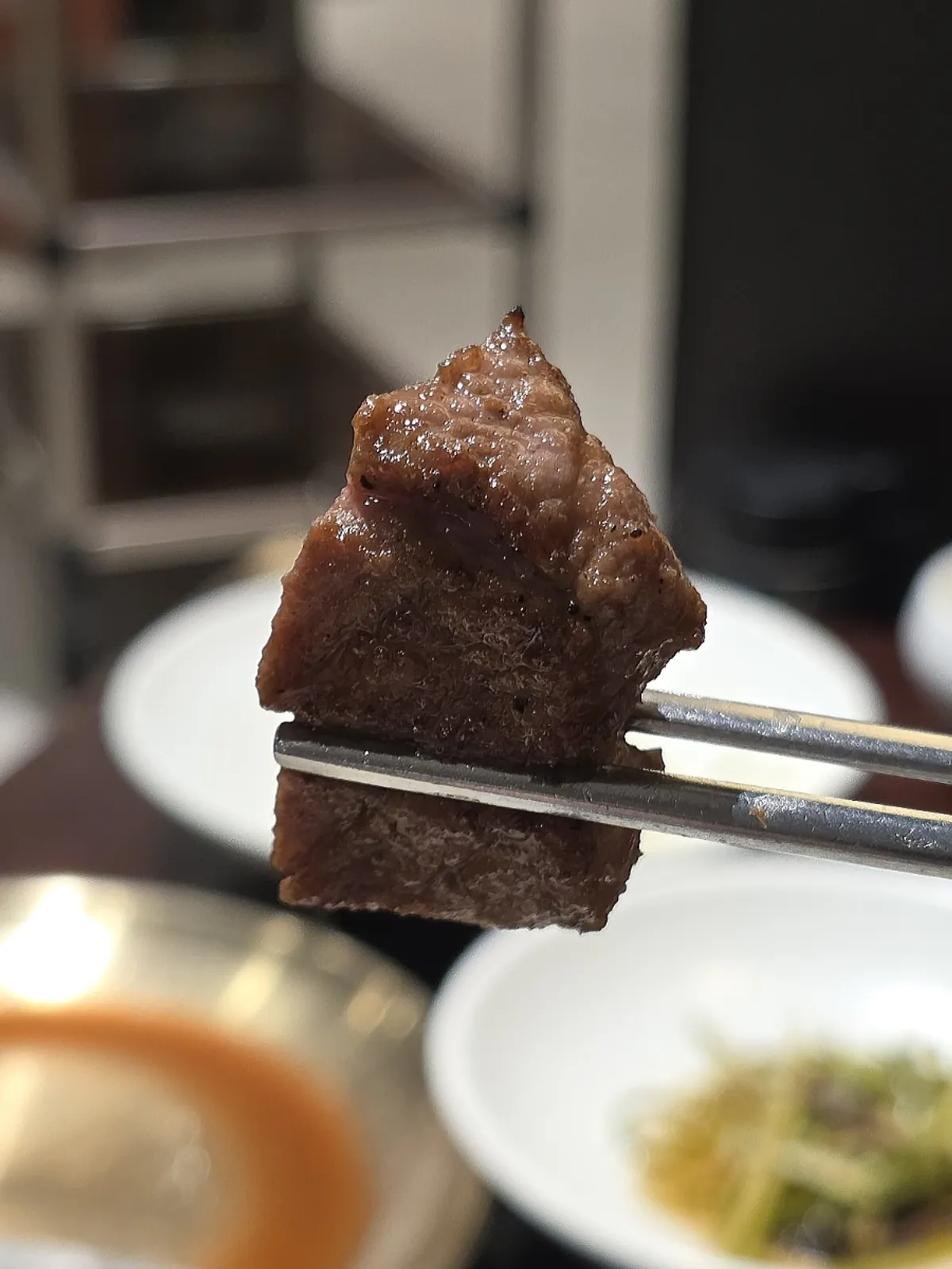Golden-brown marinated pork ribs