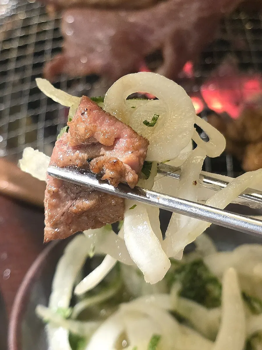 Grilled meat enjoyed without sauce