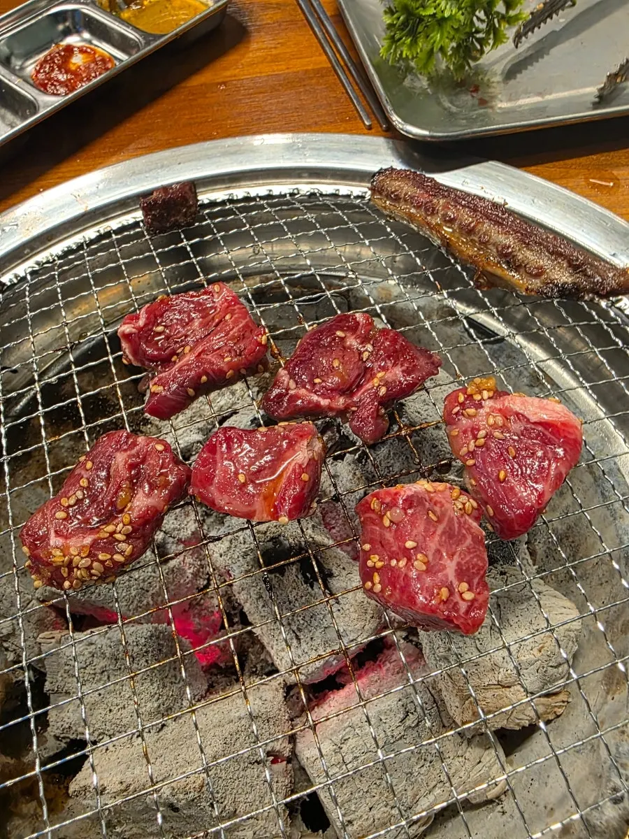 Udaegalbi grilled down to the remaining bone