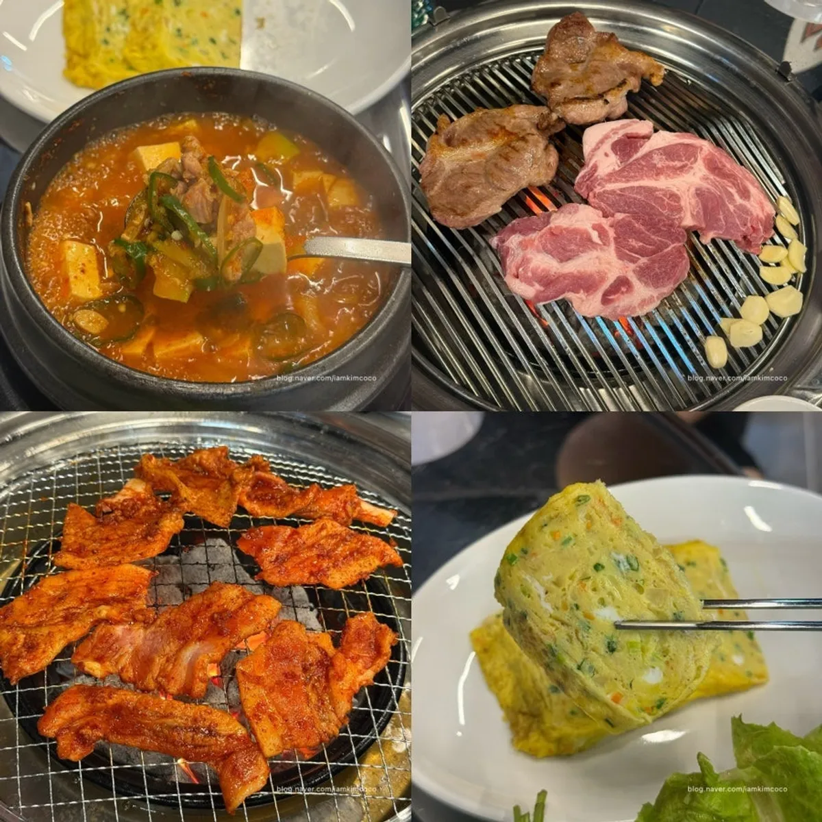 Signature photo of red fresh pork belly at Jeongsiljangne Ppalgan Gogi