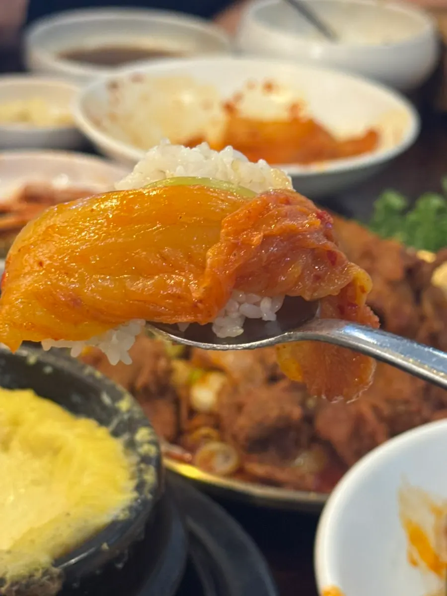 Beef tendon doenjang stew packed with beef