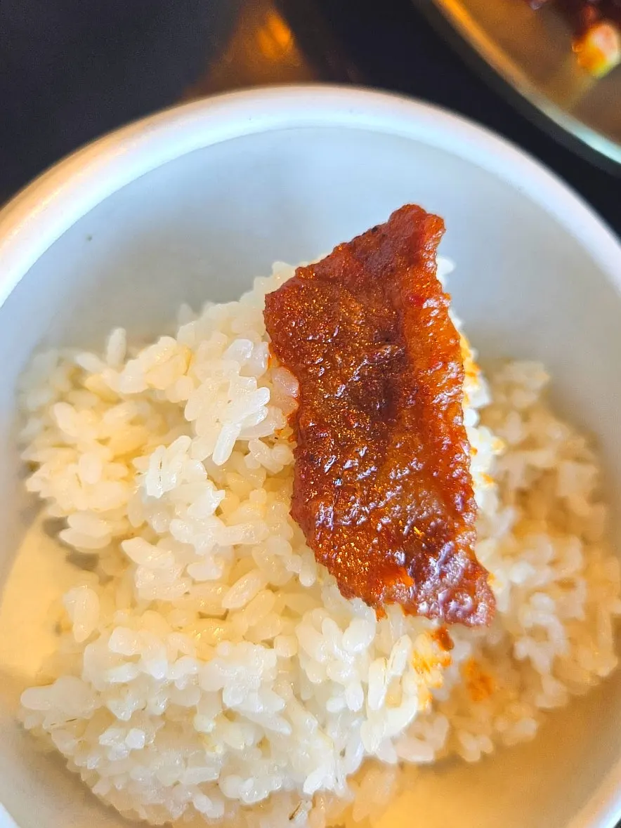 A ssambap spread with pork and side dishes